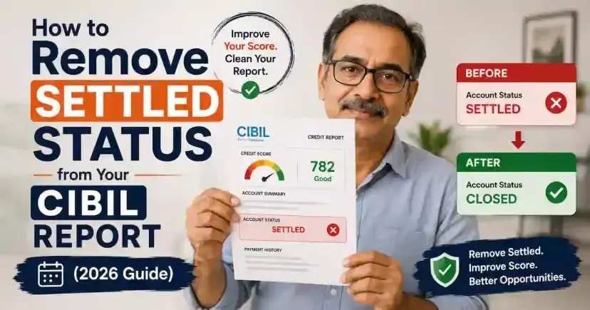 How to Remove Settled Status From Your CIBIL Report